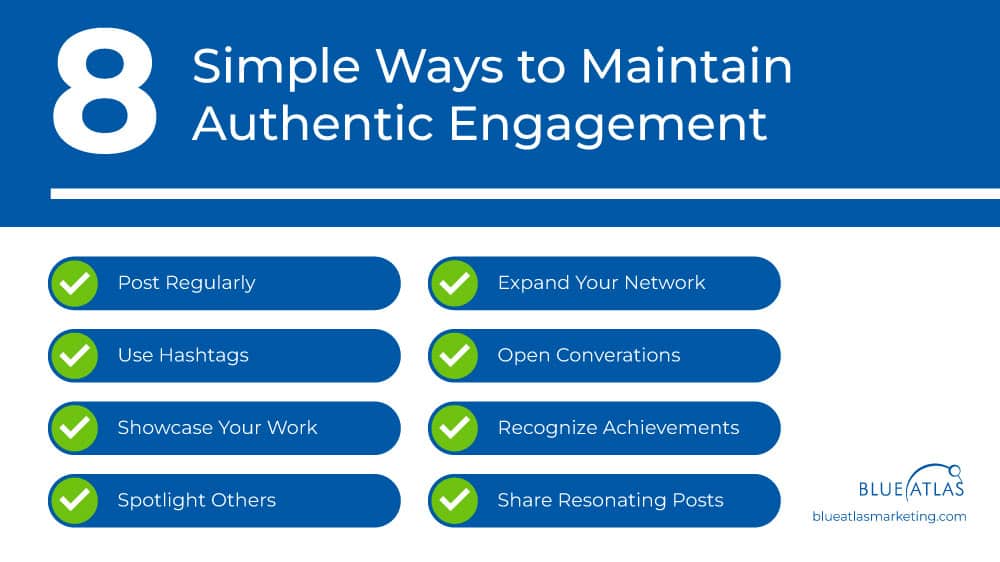 An image showing ways on Maintaining Authentic Engagement